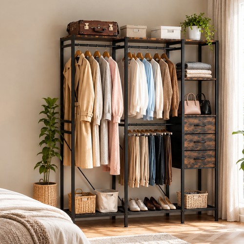 Retro wardrobe storage with - wardrobe,