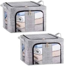 2Pcs 66L Storage Box for