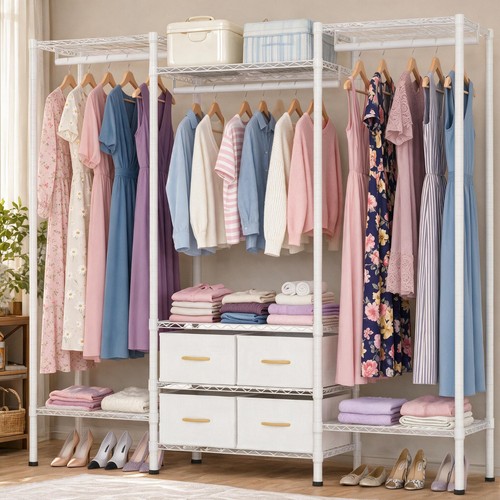 Freestanding clothes rail - clothes,