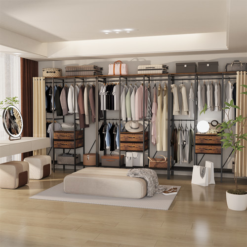 Large portable clothes closet - large,