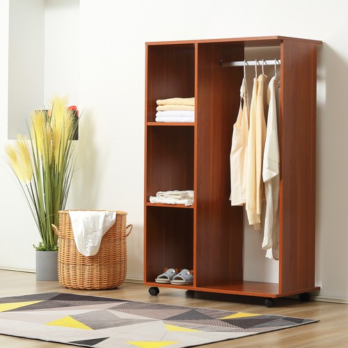 Homcom rolling open - rolling, wardrobe