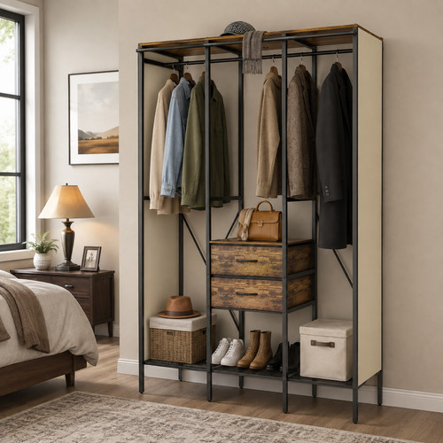Portable wardrobe closet 30mm - portable,