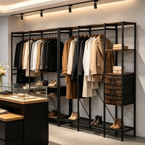 Industrial clothes hanging - industrial,