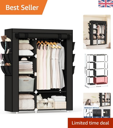 Stylish black foldable closet - stylish,