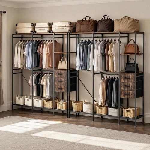 Heavy duty large - open, wardrobe