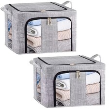 2Pcs Storage Box 66L for