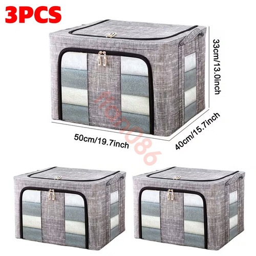 3pcs 66l storage box - box, for