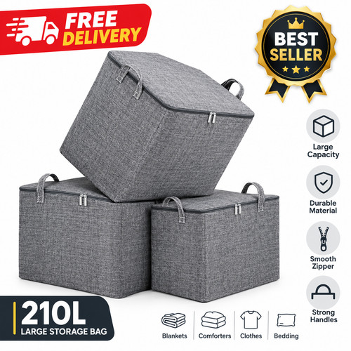 210l large clothes storage bag - clothes,