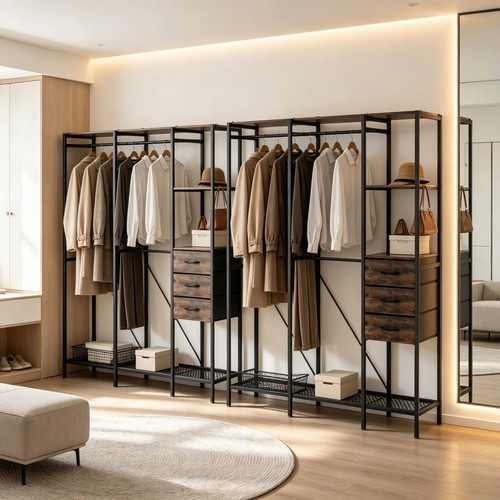 Industrial clothes rail heavy - clothes,